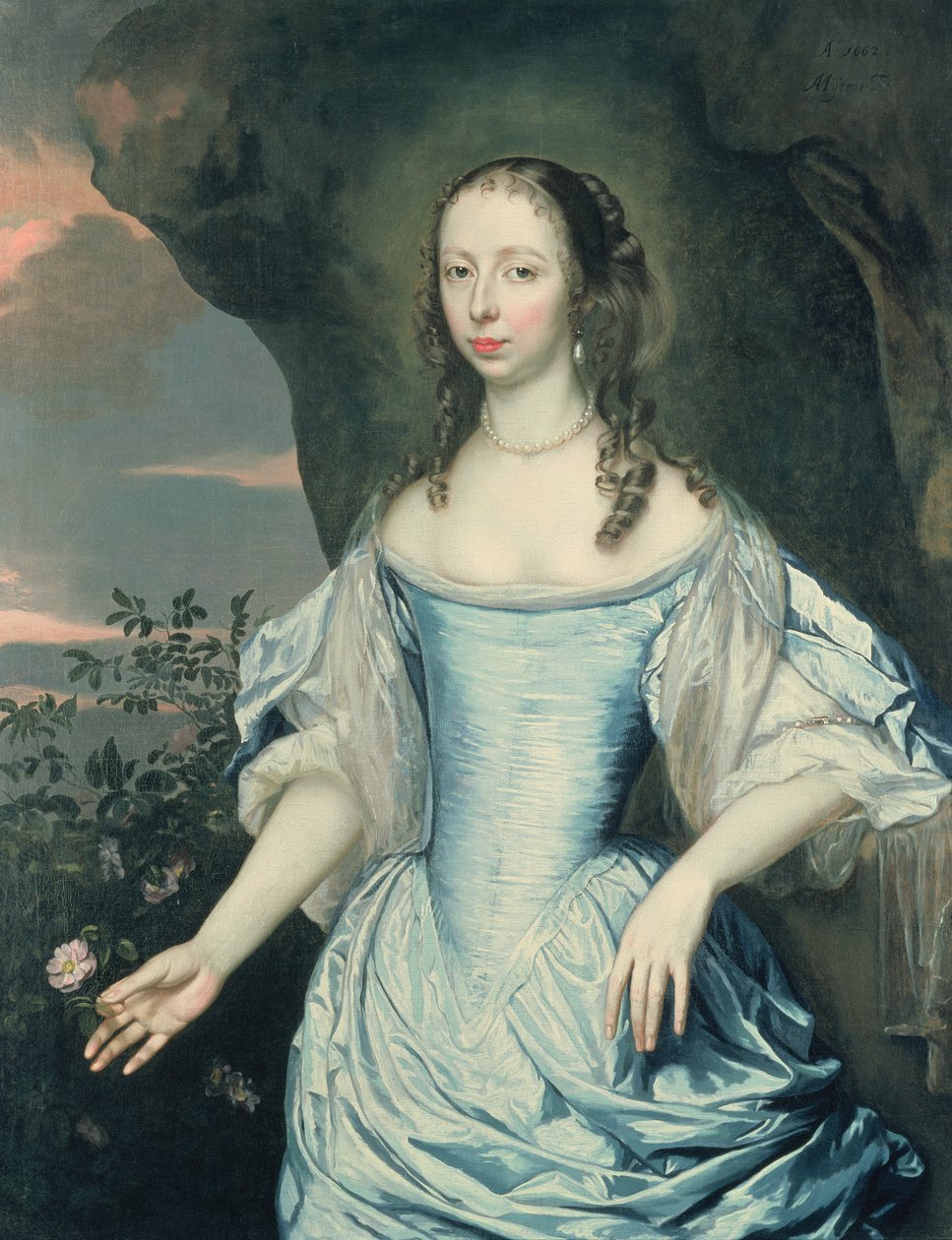 Egy hölgy portréja, 1662 alkotó: Jan Mytens or Mijtens