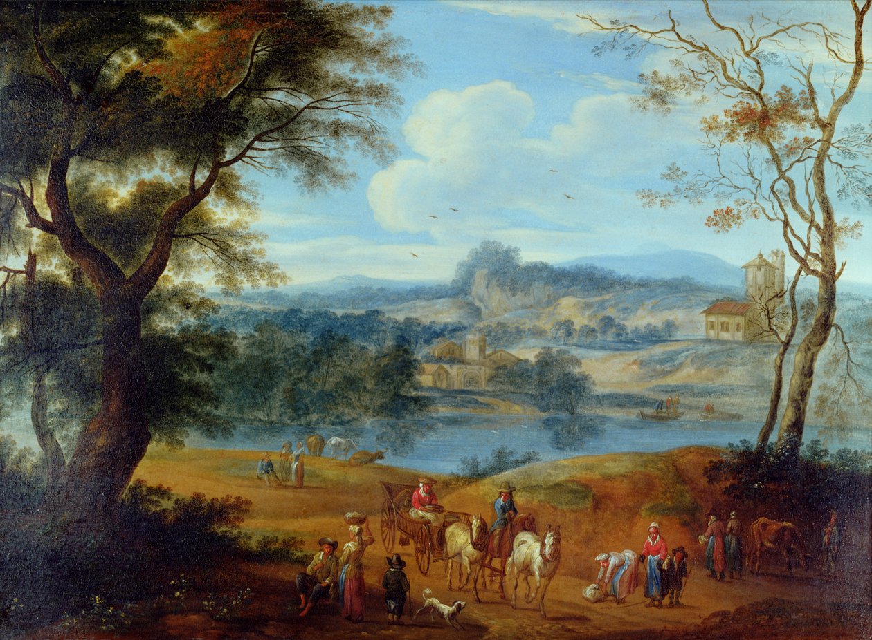 Táj, 1700 körül alkotó: Jan Peter van the Elder Bredael