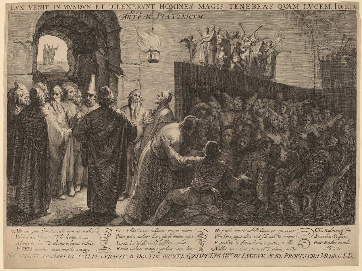 Platón barlangja alkotó: Jan Pietersz Saenredam after Cornelis Cornelisz van Haarlem