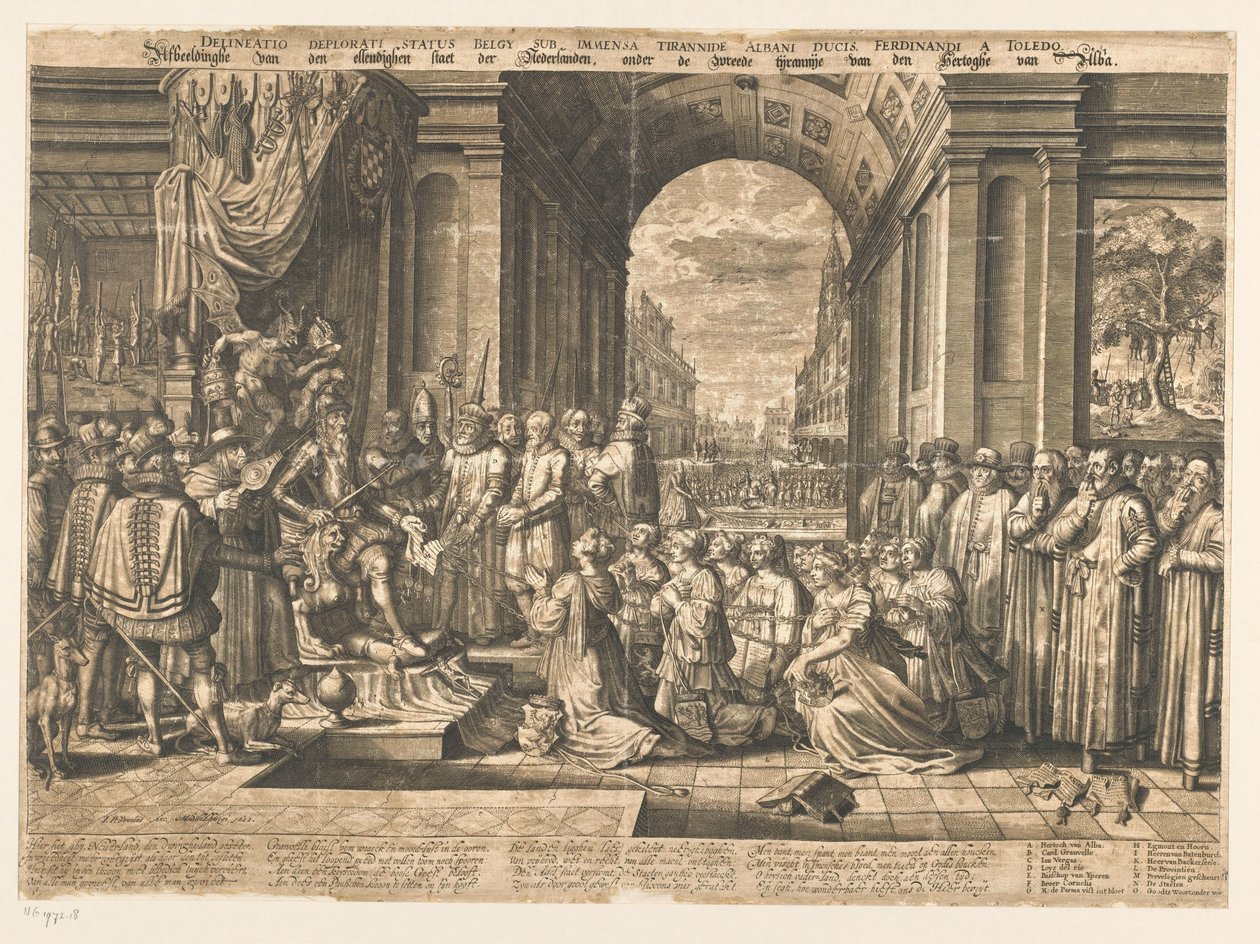Hollandia nyomorúságos állapotának ábrázolása, Alba hercegének kegyetlen zsarnoksága alatt alkotó: Jan Pietersz. van de Venne
