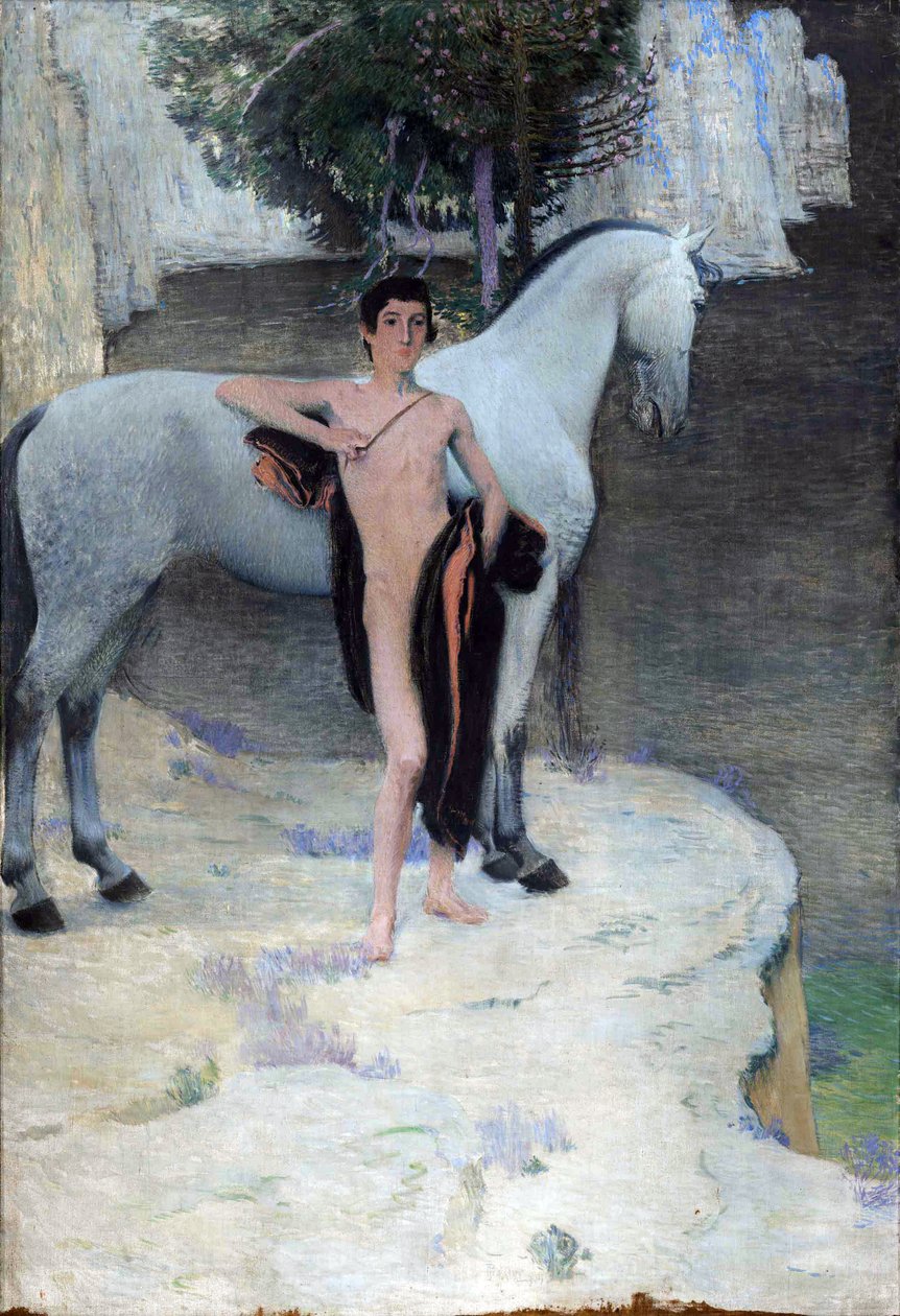 A Fekete-tó – Fekete-tó – Jan Preisler (1872-1918). olajfestmény alkotó: Jan Preisler