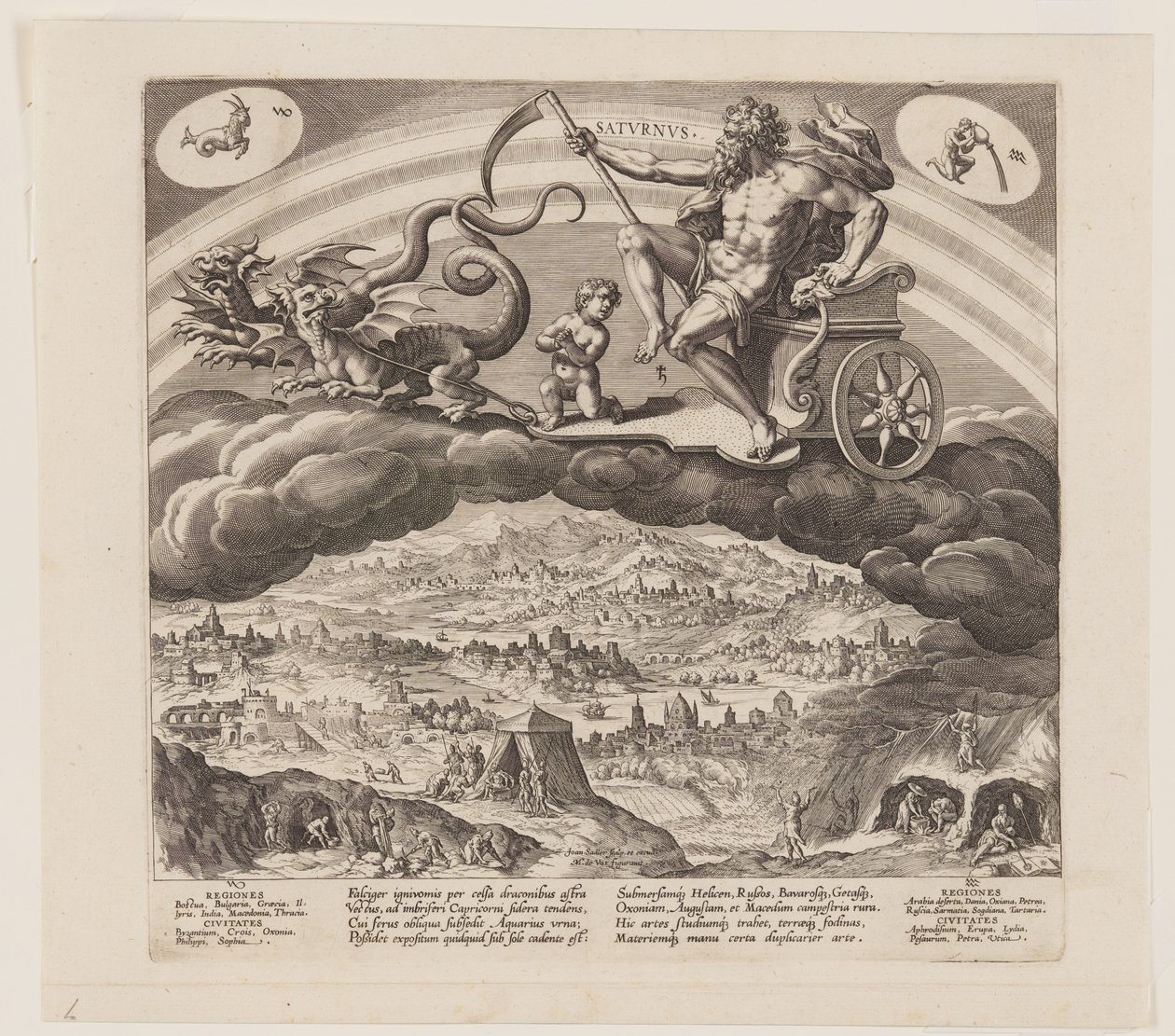 Saturnus, a Hét bolygóból alkotó: Jan Sadeler I