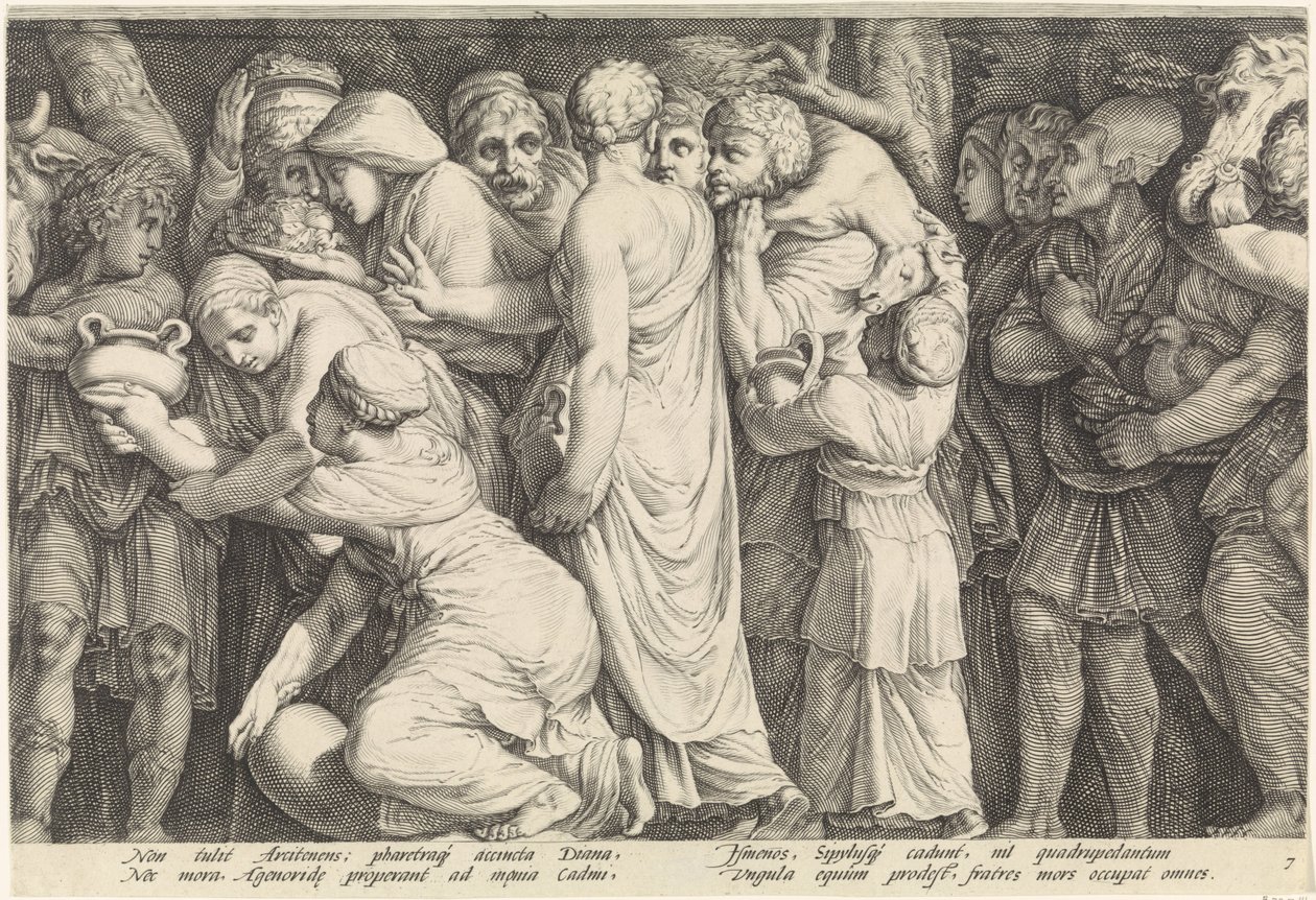 Frieze Niobe büntetésével (7. tábla) alkotó: Jan Saenredam