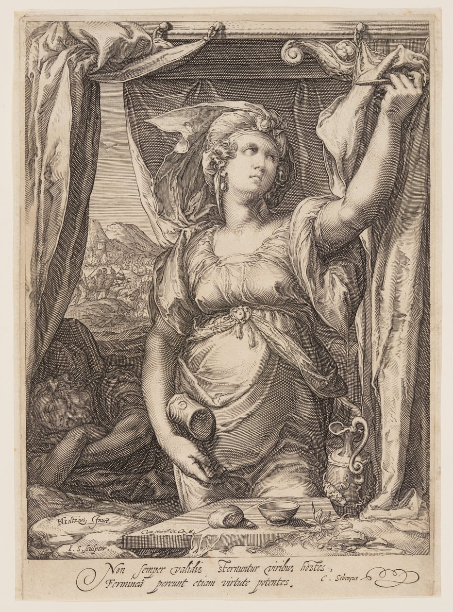Jael és Sisera alkotó: Jan Saenredam