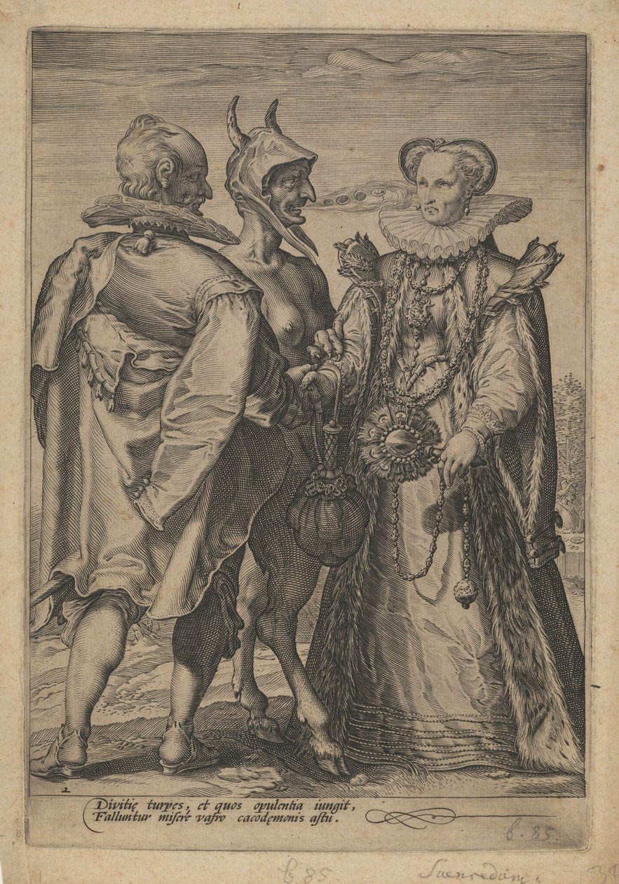 Házasság a gazdagságért Az ördög által hivatalosan, kb. 1600 alkotó: Jan Saenredam