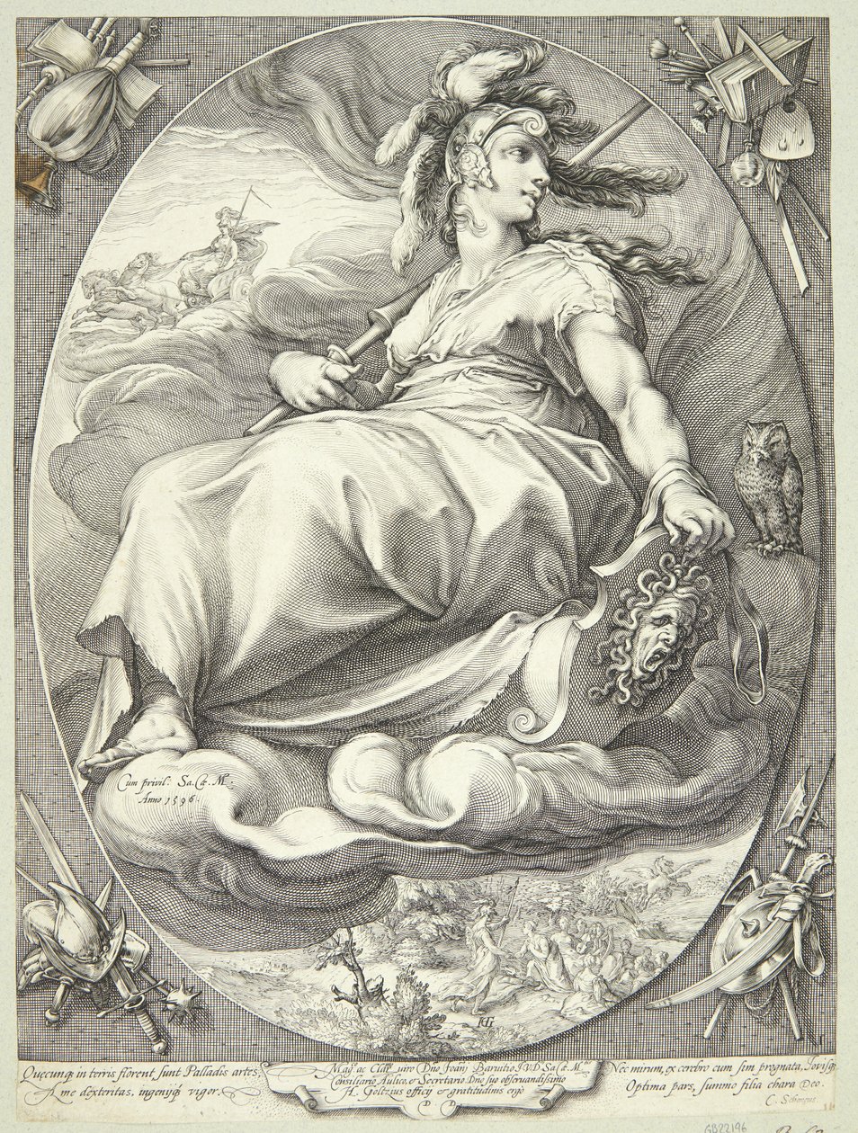 Minerva alkotó: Jan Saenredam