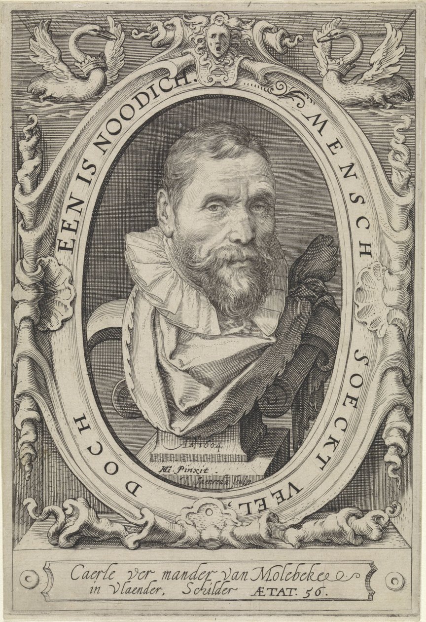 Karel van Mander portréja alkotó: Jan Saenredam