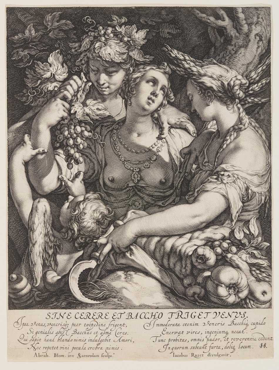 Sine Cerere és Baccho Friget Venus alkotó: Jan Saenredam