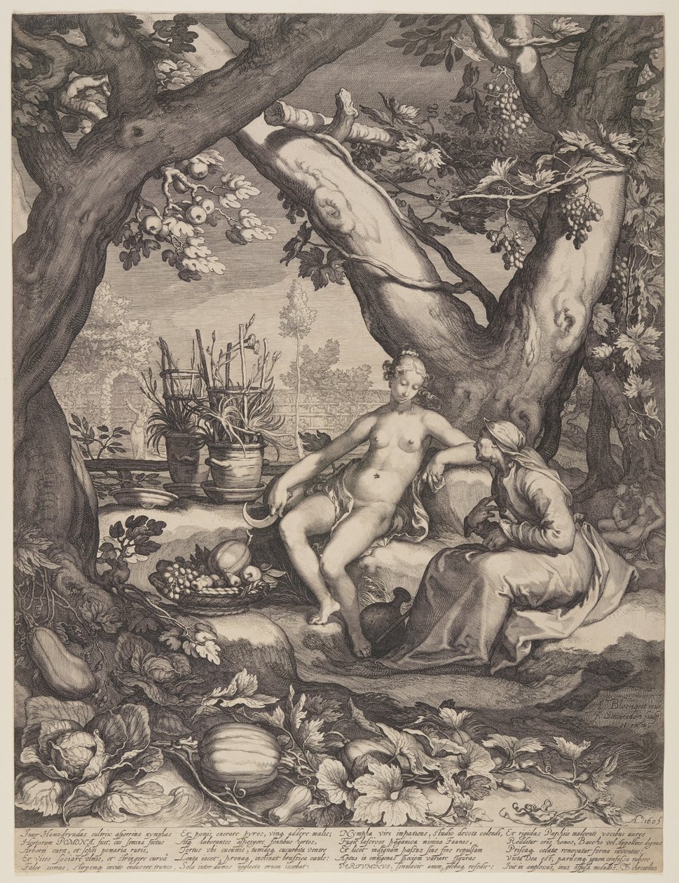 Vertumnus és Pomona alkotó: Jan Saenredam