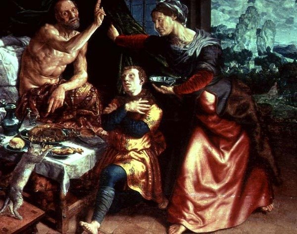 Izsák megáldja Jákóbot alkotó: Jan Sanders van Hemessen