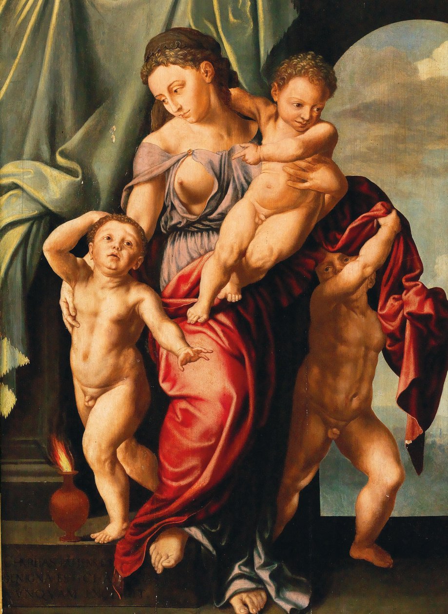 Latinul: Caritas Romana alkotó: Jan Sanders van Hemessen