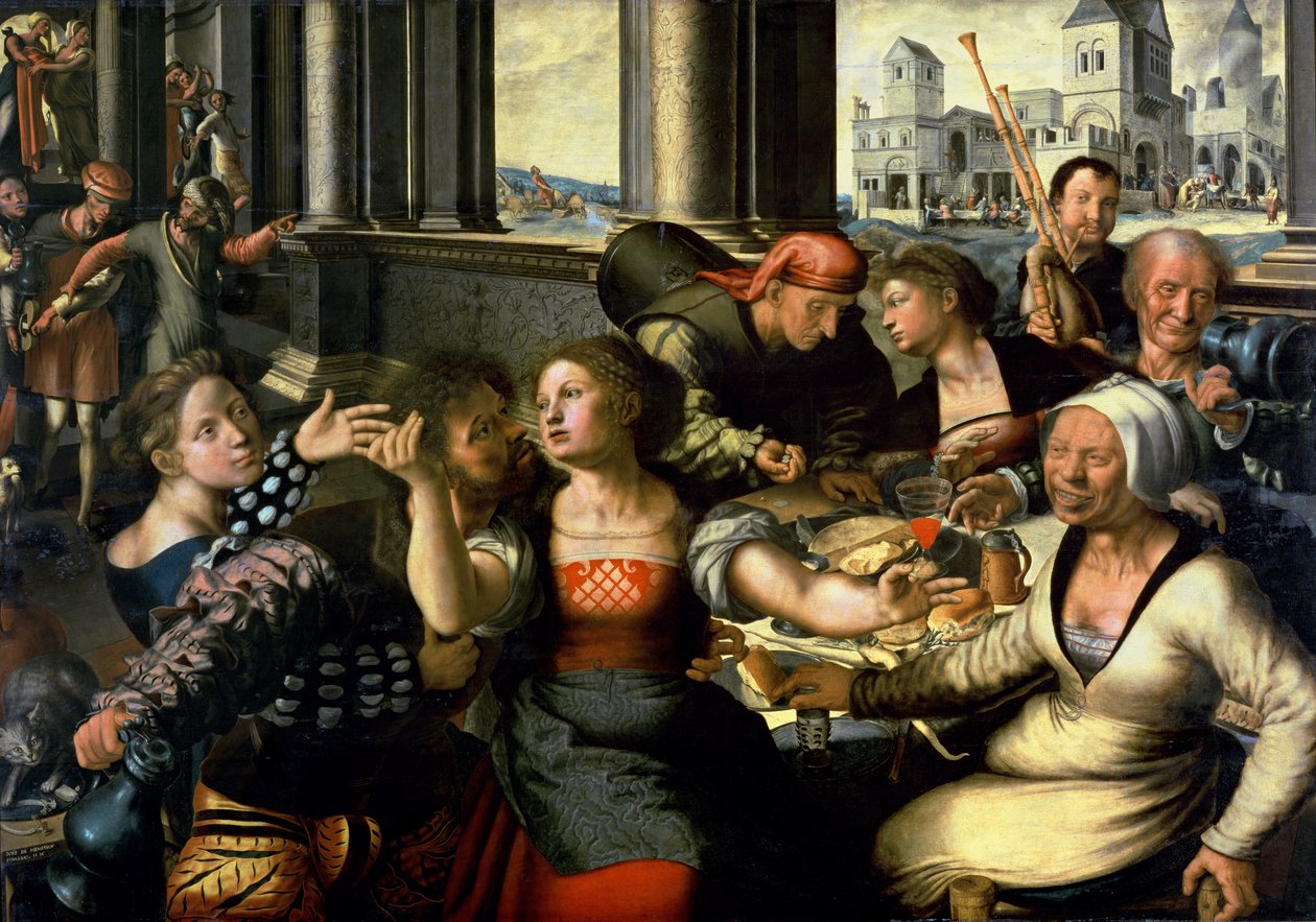 A tékozló fiú, 1536 alkotó: Jan Sanders van Hemessen