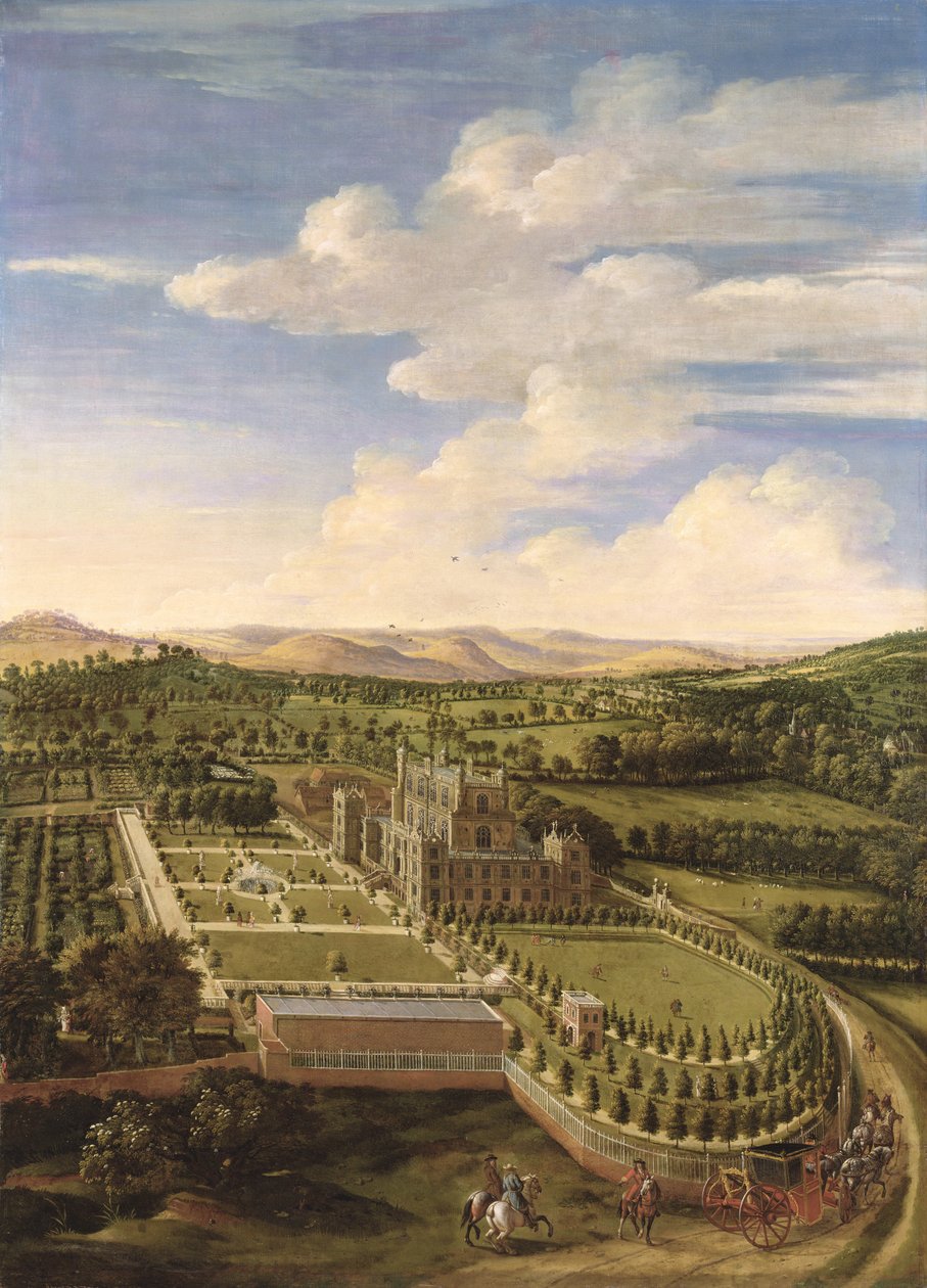 Wollaton Hall és Park, Nottingham, 1697 alkotó: Jan Siberechts