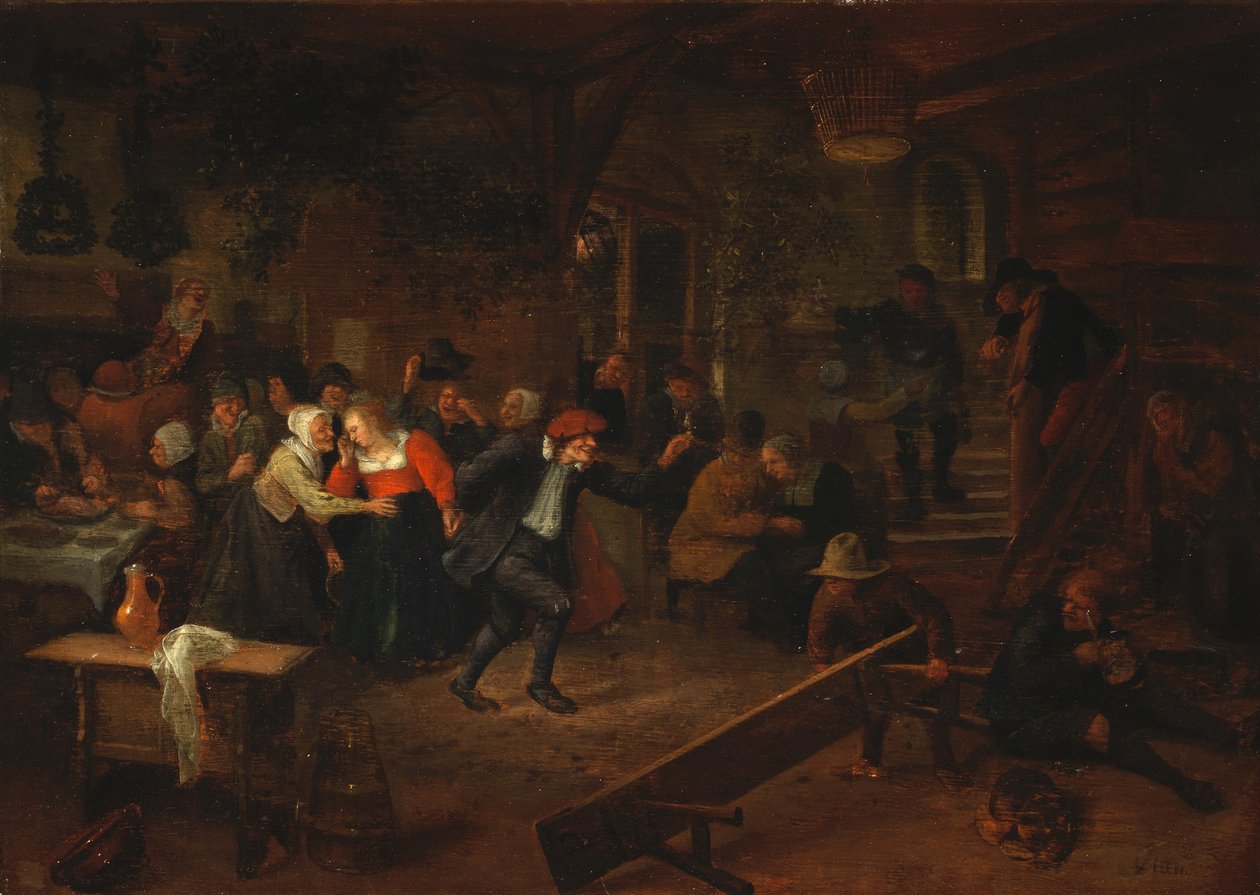 Egy esküvői lakoma alkotó: Jan Steen