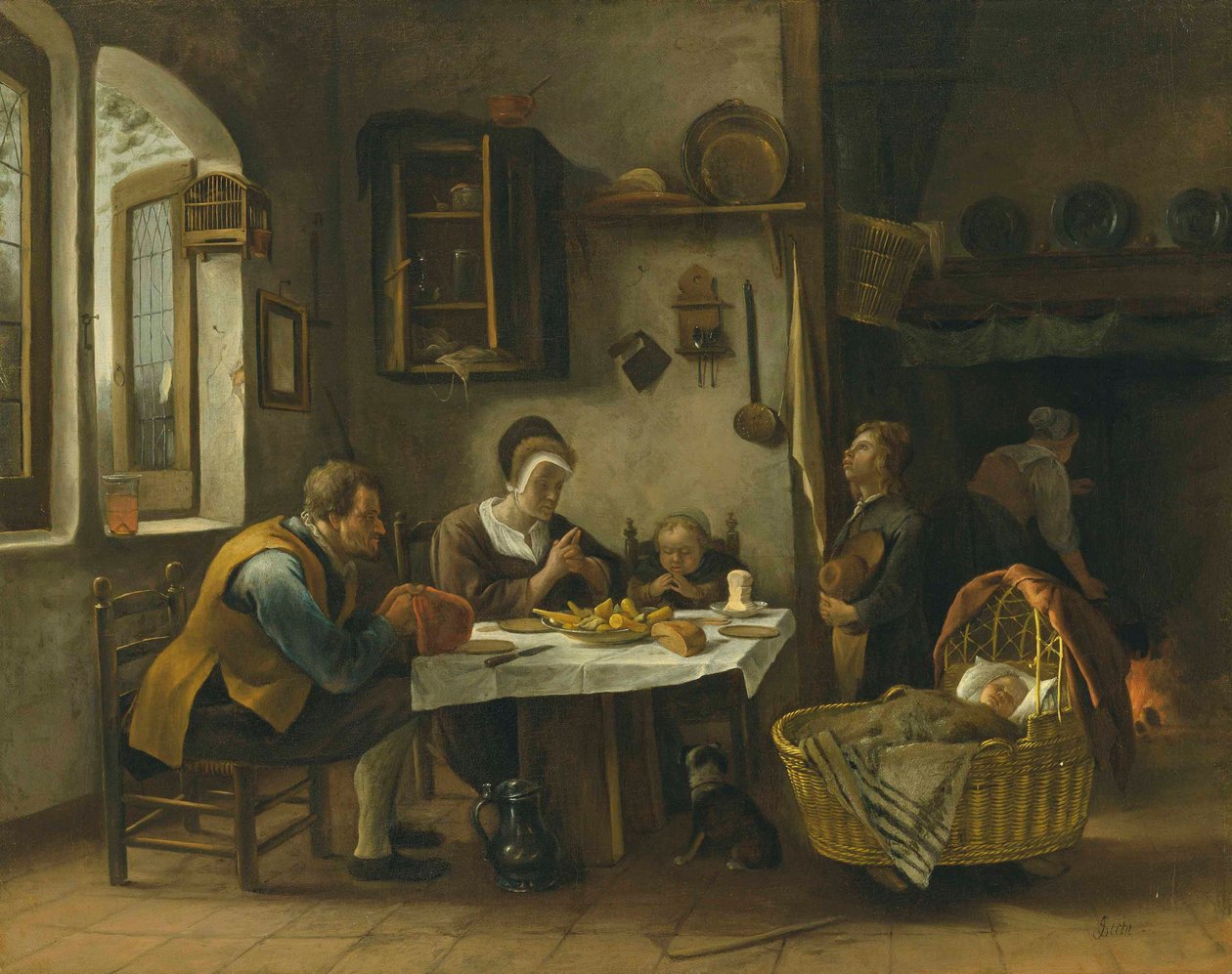 Kegyelem a hús előtt alkotó: Jan Steen