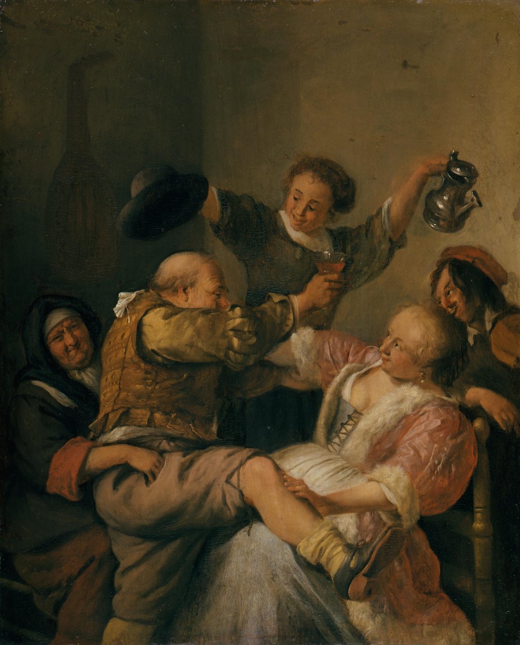 Lockere Gesellschaft alkotó: Jan Steen
