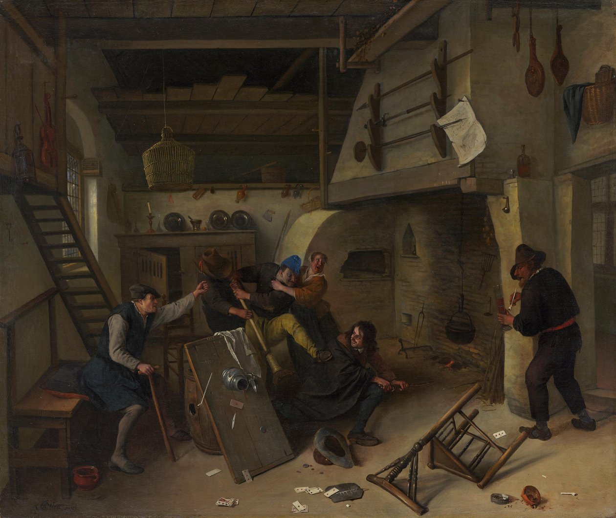 Verekedés egy kocsmában alkotó: Jan Steen