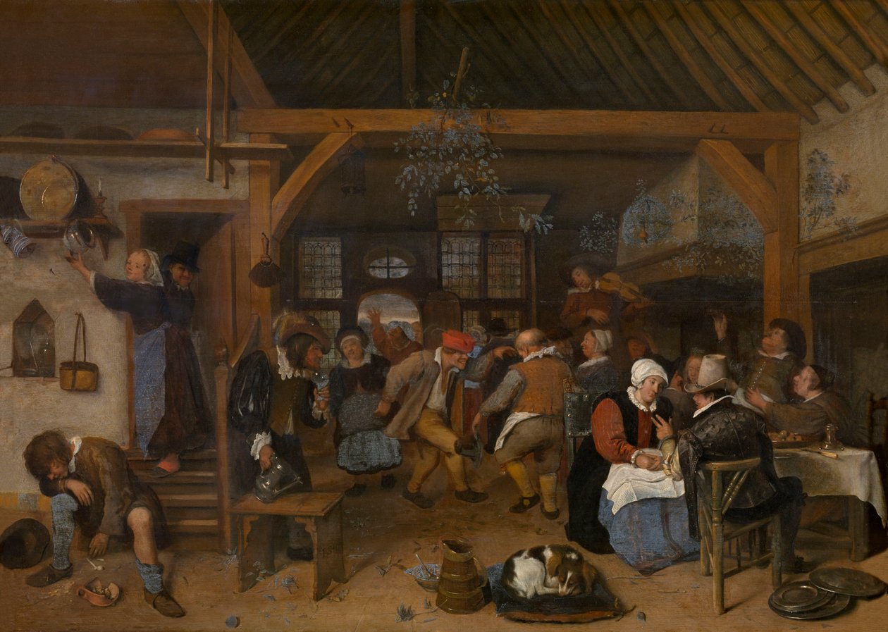 A lakodalmi lakoma alkotó: Jan Steen