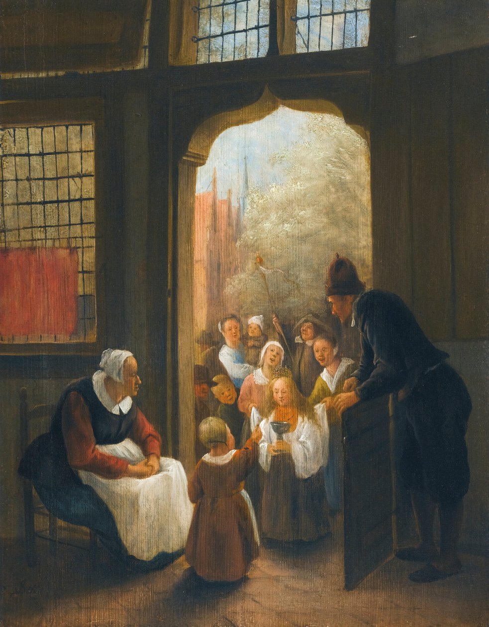 A pünkösdi menyasszony alkotó: Jan Steen