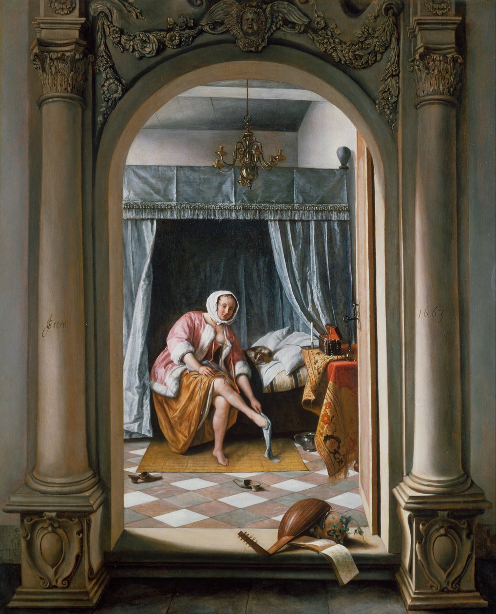 Nő a WC-nél alkotó: Jan Steen