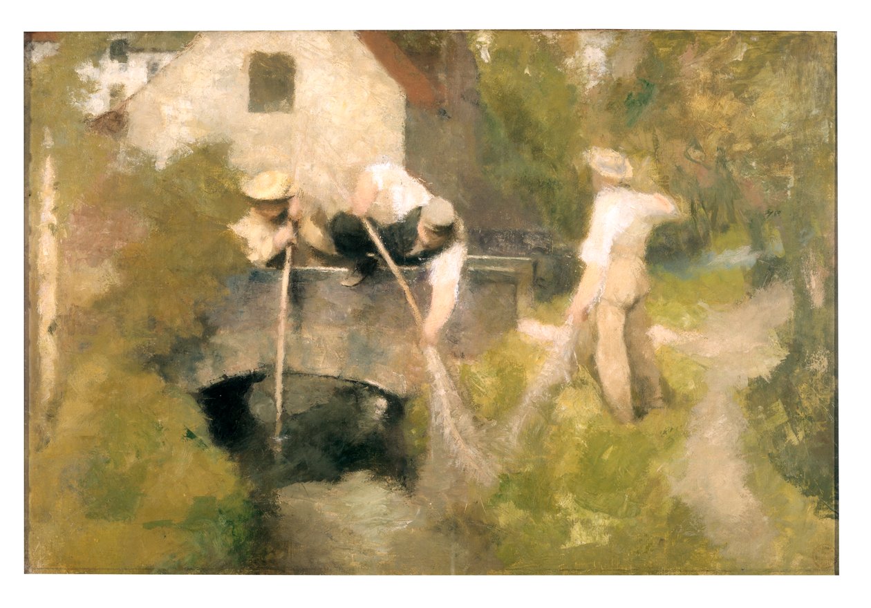 Kotrás a Woluwe-ban (olaj, vászon) alkotó: Jan Stobbaerts