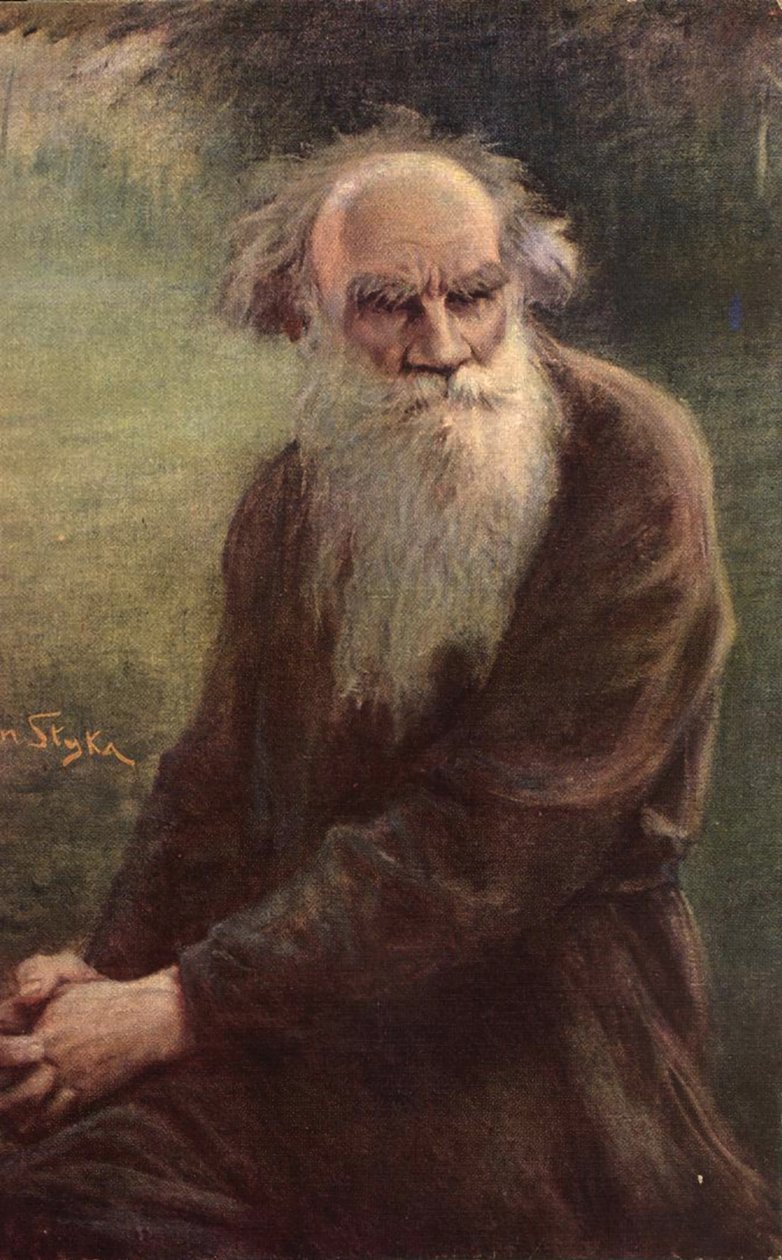 A szerző portréja, Leo N. Tolsztoj 1828-1910, 1910 alkotó: Jan Styka