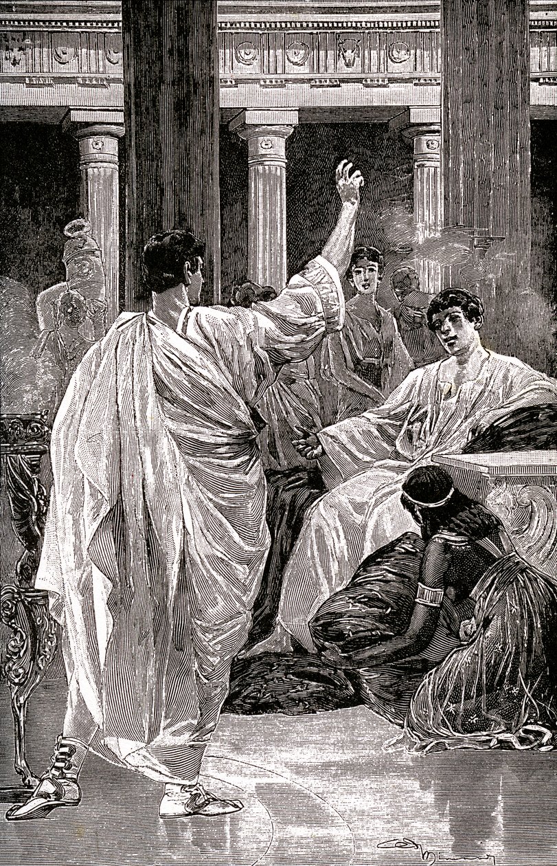 Vinicius arccal a Petrone felé, 1900-20 körül (illusztráció) alkotó: Jan Styka