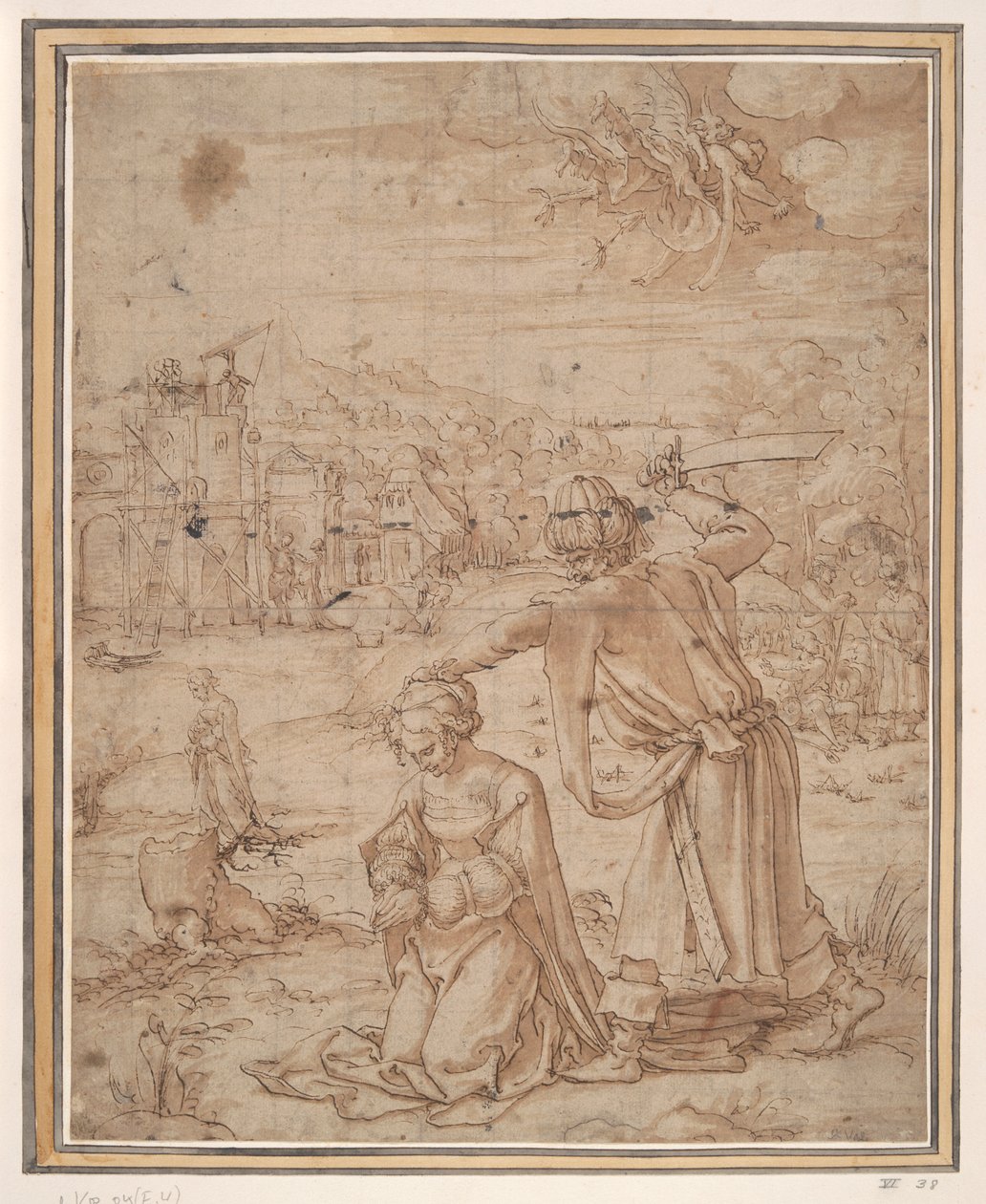 Szent Borbála lefejezése alkotó: Jan Swart Van Groningen
