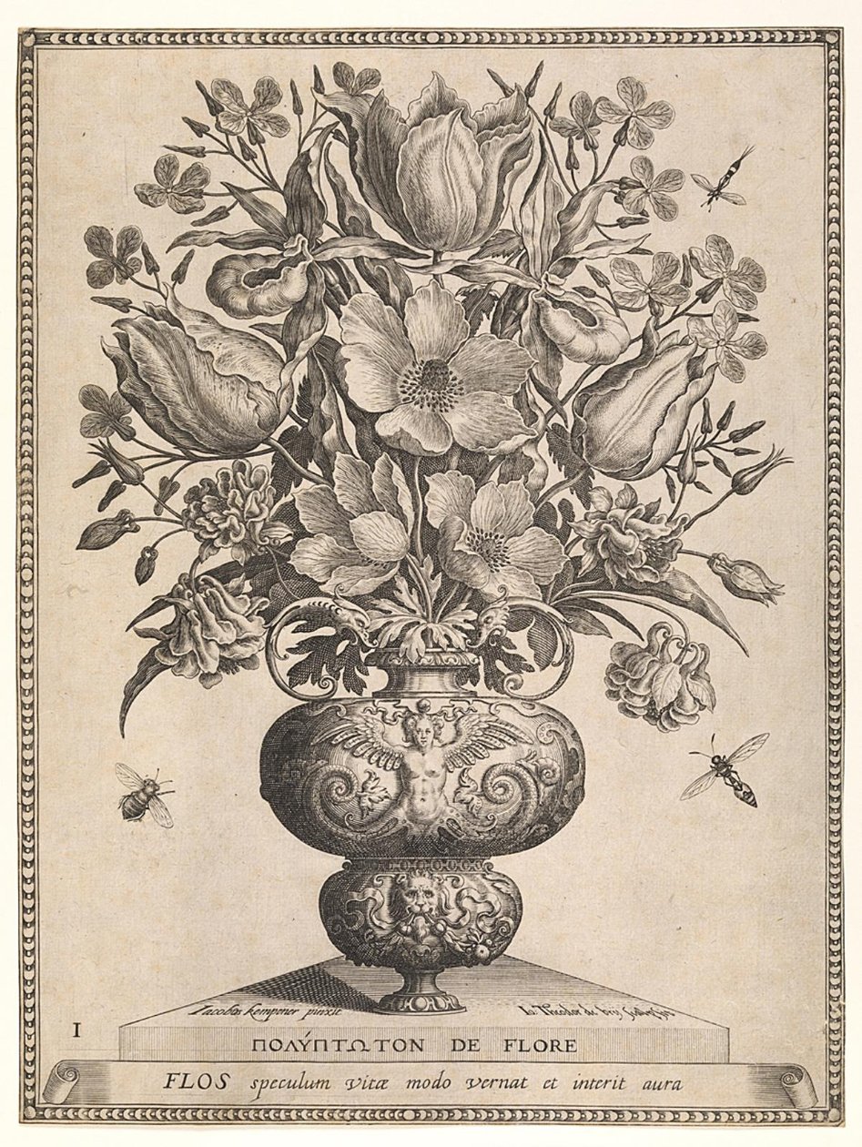 Csokor virág egy vázában alkotó: Jan Theodor de Bry