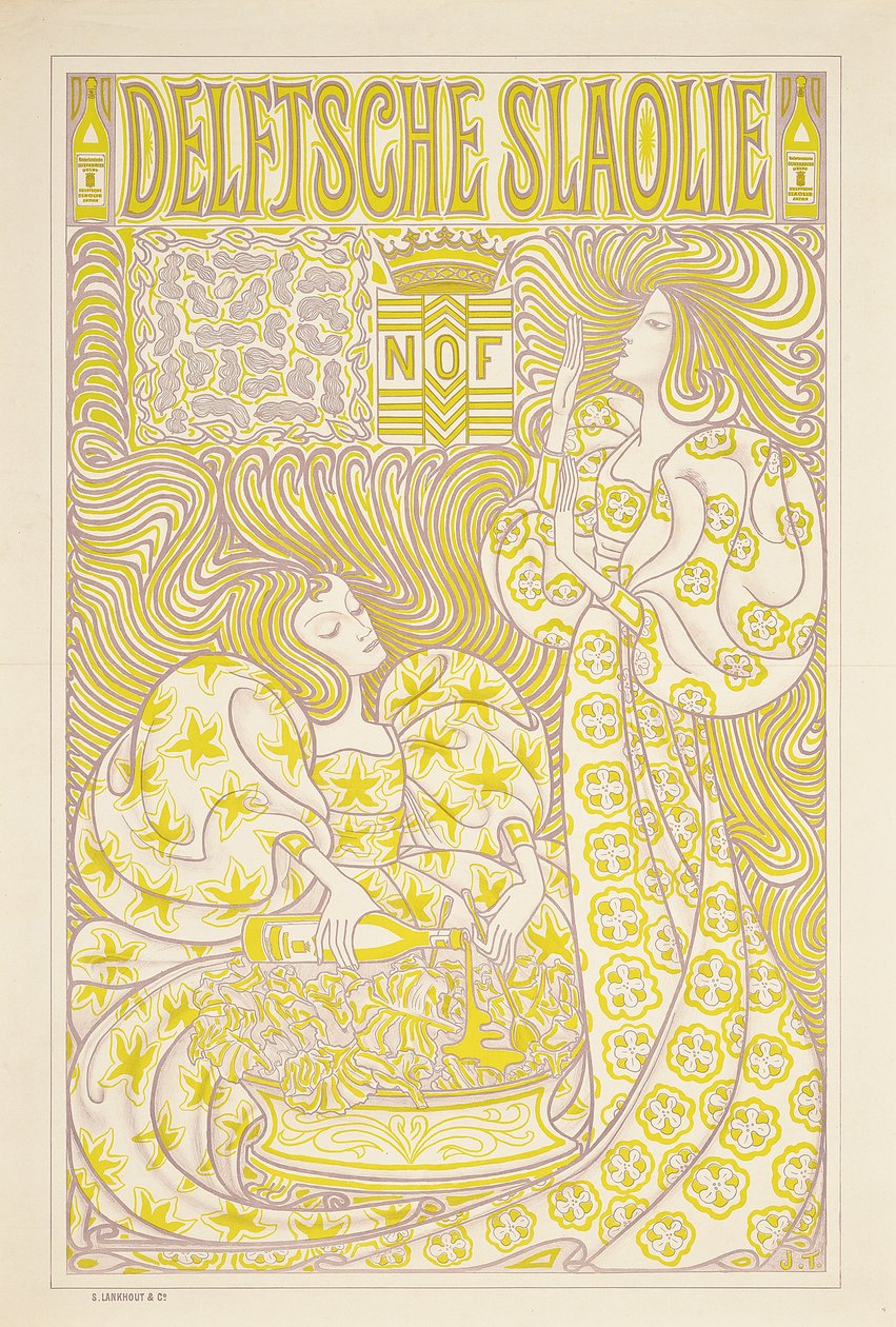 A Delft Salad Oil reklámplakátja, 1894 alkotó: Jan Toorop
