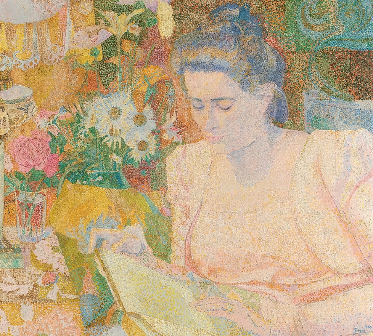Marie Jeanette de Lange portréja. 1900 alkotó: Jan Toorop