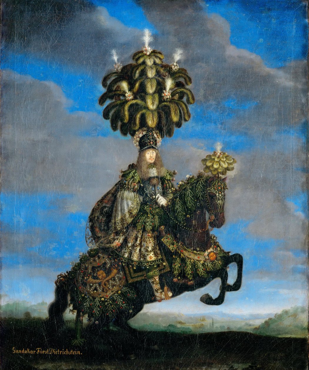 Gundakar, Dietrichstein herceg 1623-1690 lóbalett jelmezben, 1667 alkotó: Jan Thomas