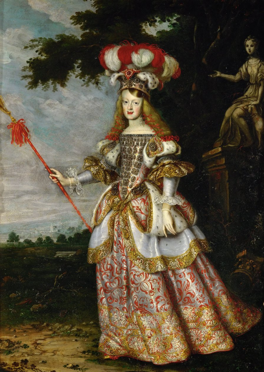 Margarita Teresa, Spanyolország Infanta 1651-1673, színházi jelmezben, 1667 alkotó: Jan Thomas