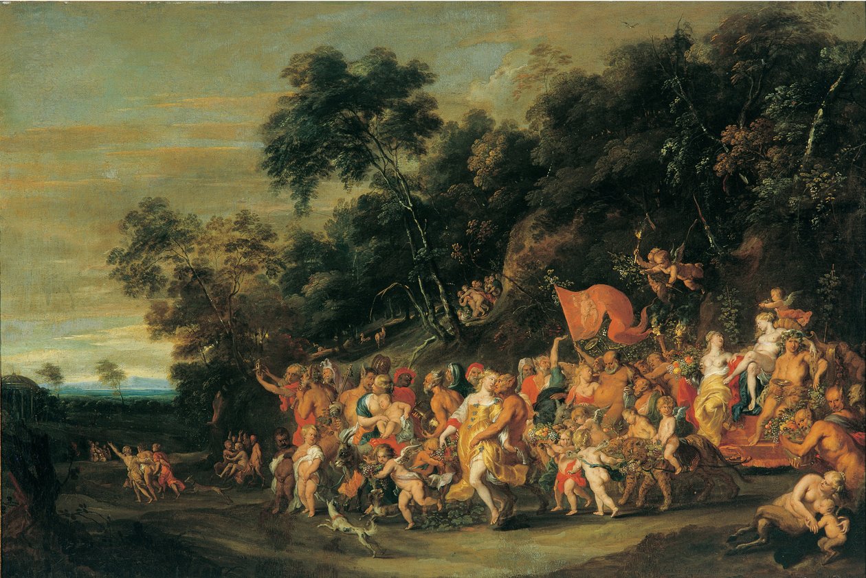 Bacchus diadala, 1650 körül (olaj, vászon) alkotó: Jan Thomas van Ieperen