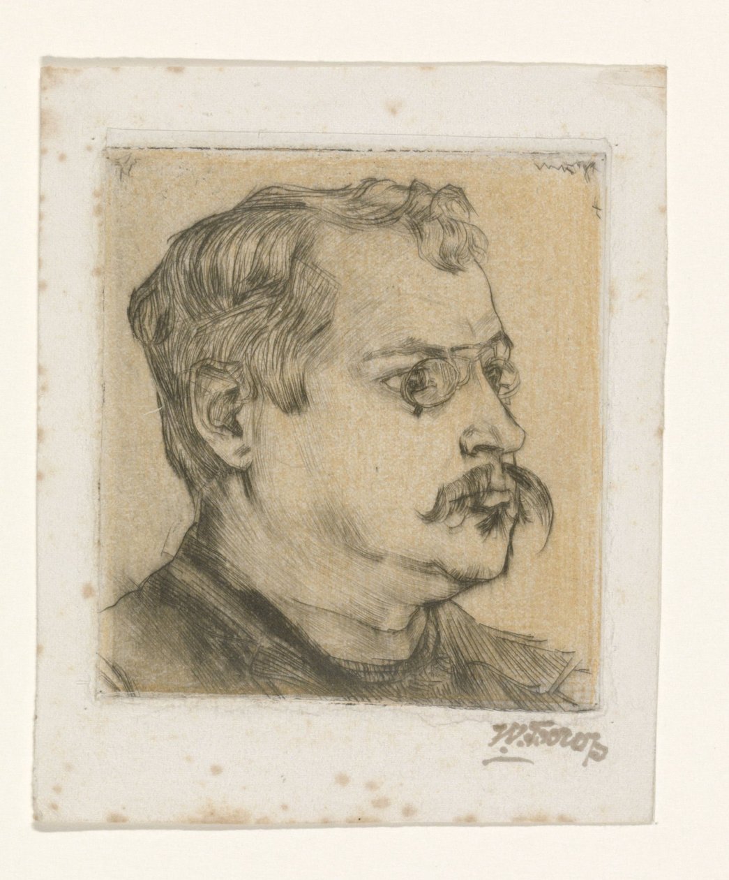 Hugo Vogel portréja alkotó: Jan Toorop (signed by artist)