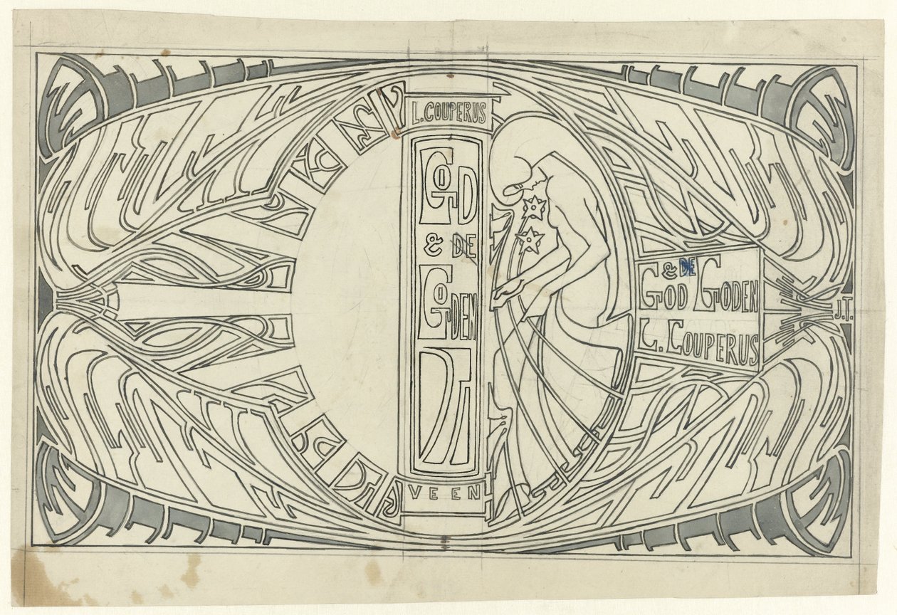 Zenekar tervezése: Louis Couperus, God and Gods, 1903 alkotó: Jan Toorop