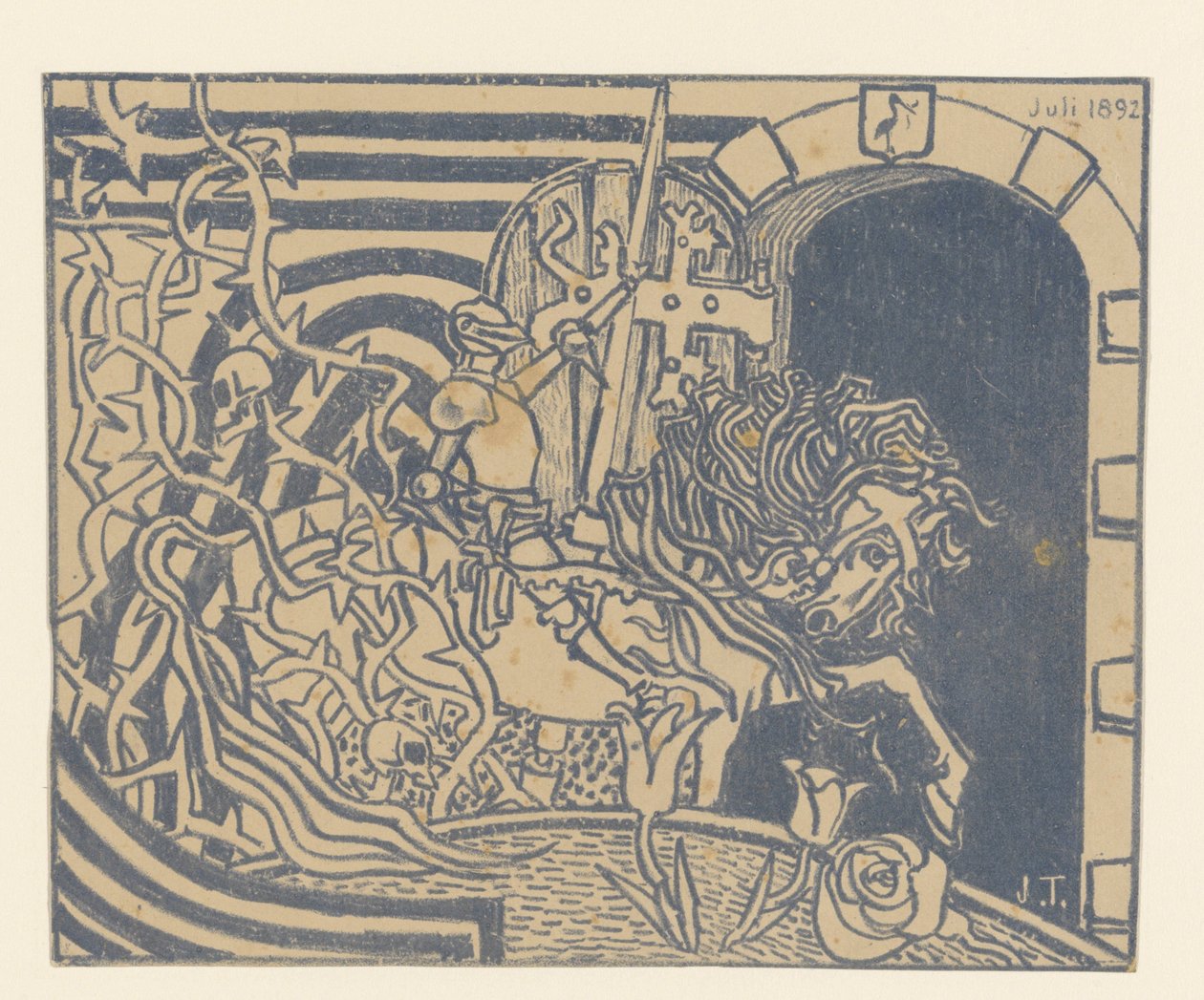 Katalógusborító lovaggal alkotó: Jan Toorop