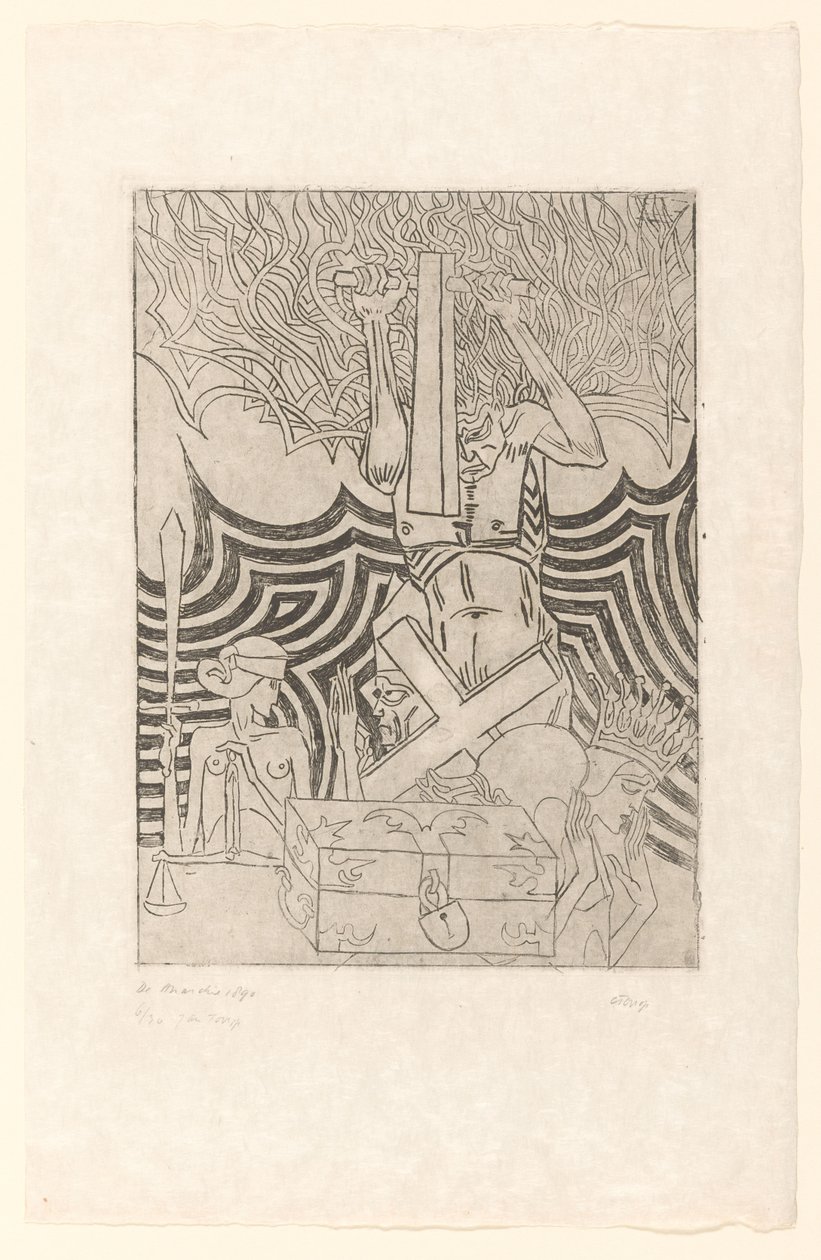 De Anarchie (eredeti cím az objektumon) De Anarchist (eredeti cím) alkotó: Jan Toorop