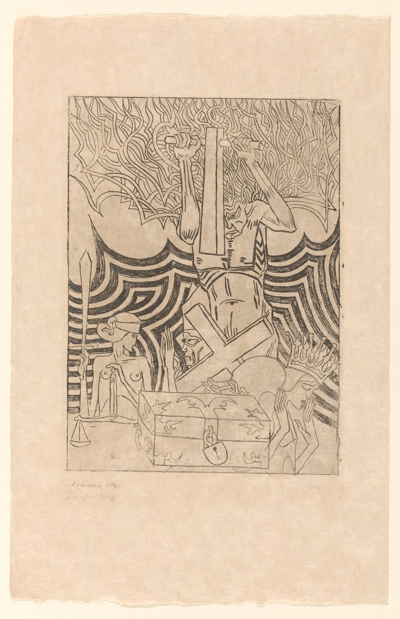 De Anarchie (eredeti cím az objektumon) De Anarchist (eredeti cím) alkotó: Jan Toorop