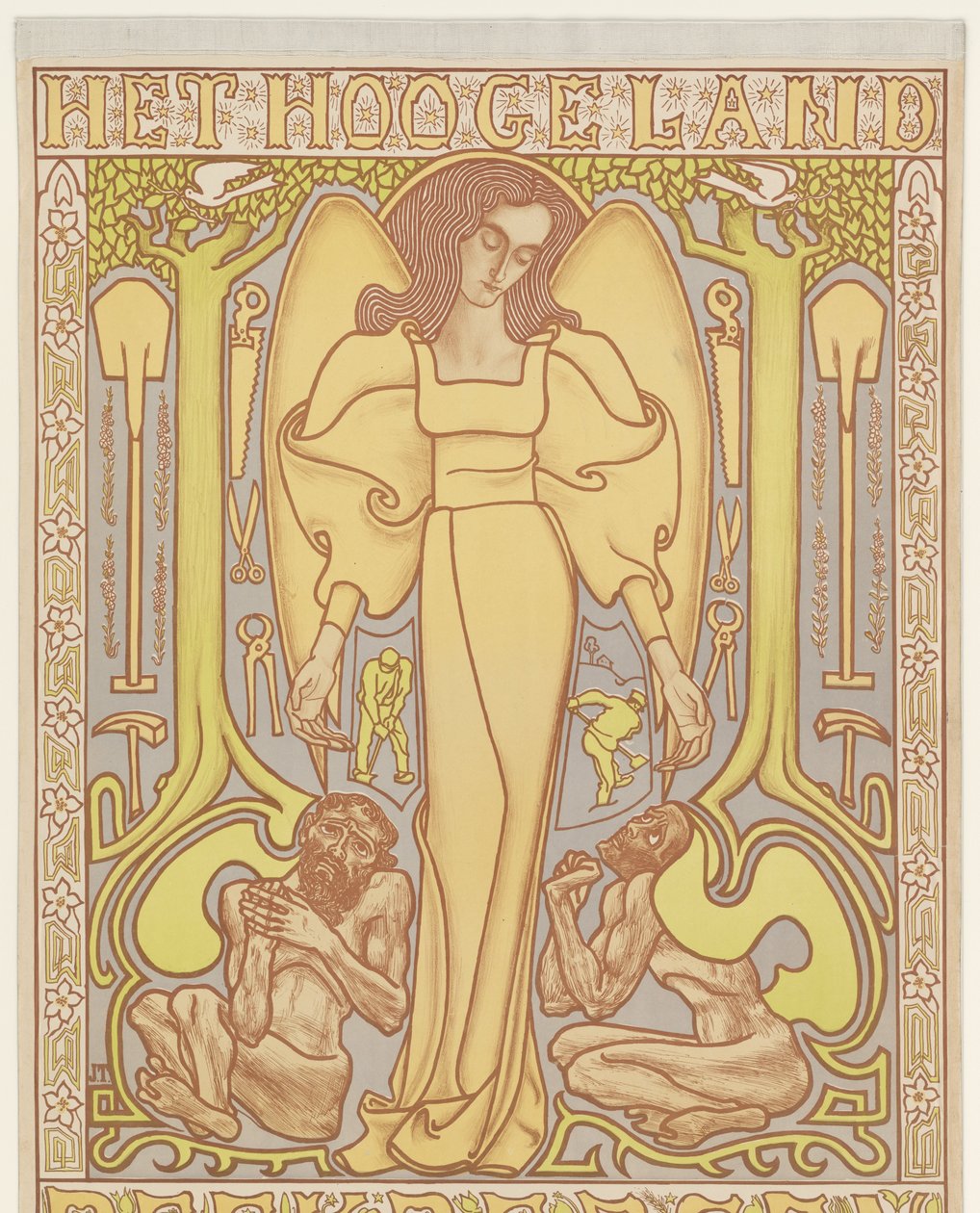 A Magas Ország. Beekbergen (cím a tárgyon) alkotó: Jan Toorop