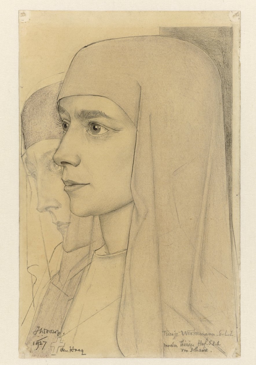 Treesje Westermann, a Bethanië-i Thérèse Huf anya portréja alkotó: Jan Toorop