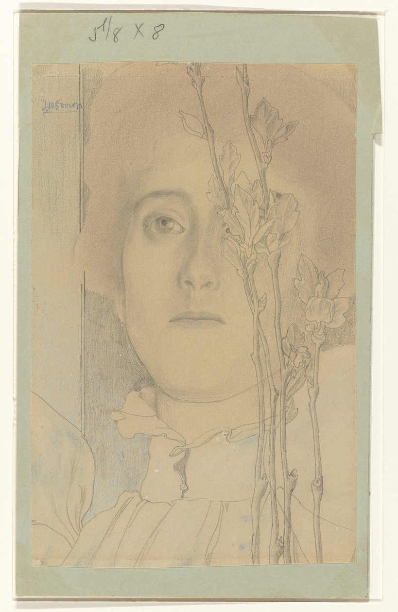 Egy ismeretlen nő portréja alkotó: Jan Toorop
