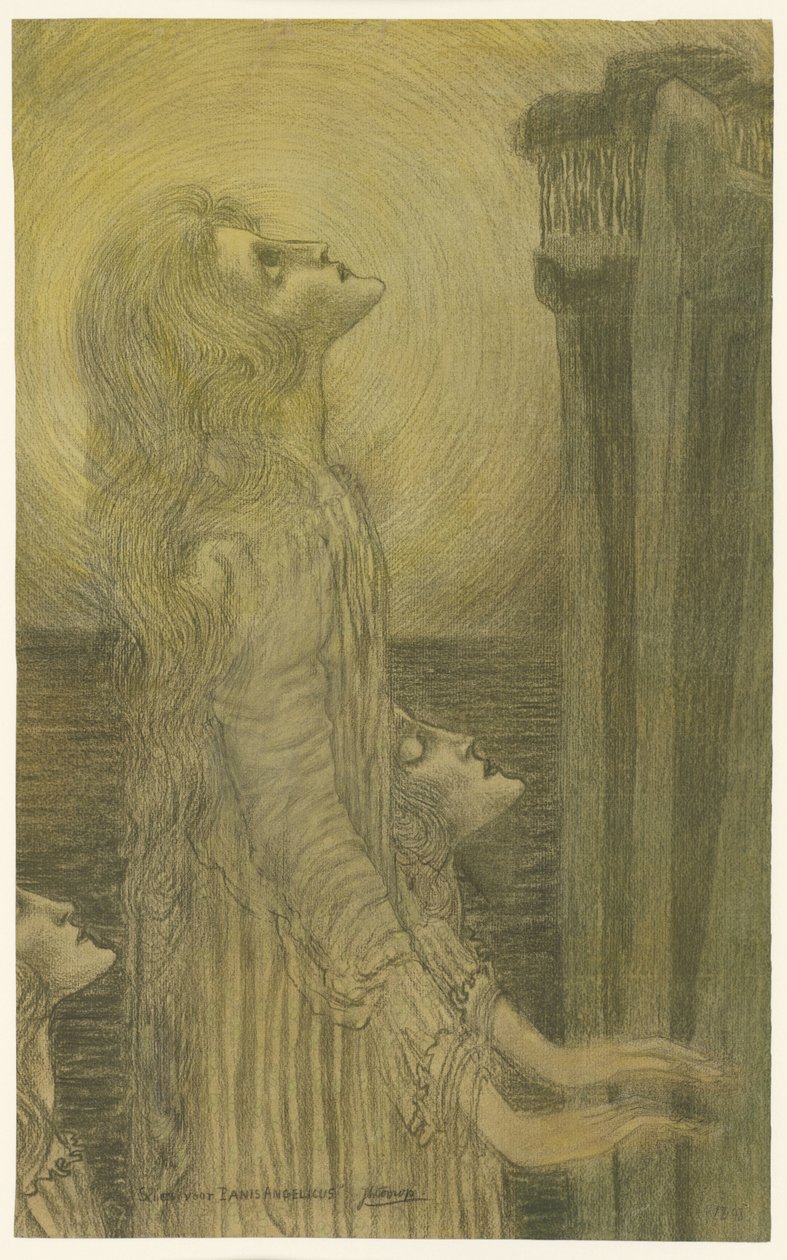 Vázlat Panis Angelicus számára alkotó: Jan Toorop