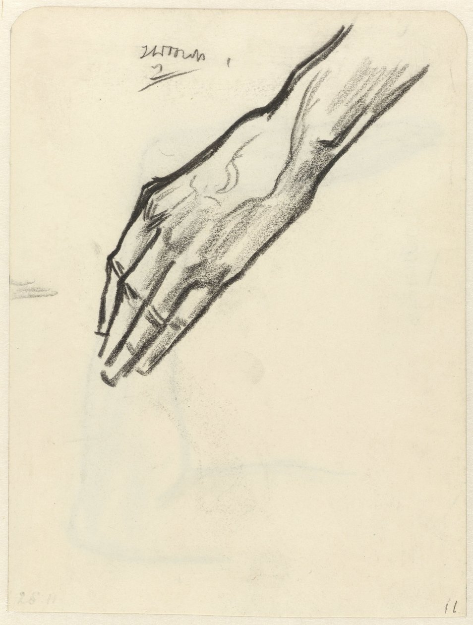Egy kéz tanulmányozása alkotó: Jan Toorop