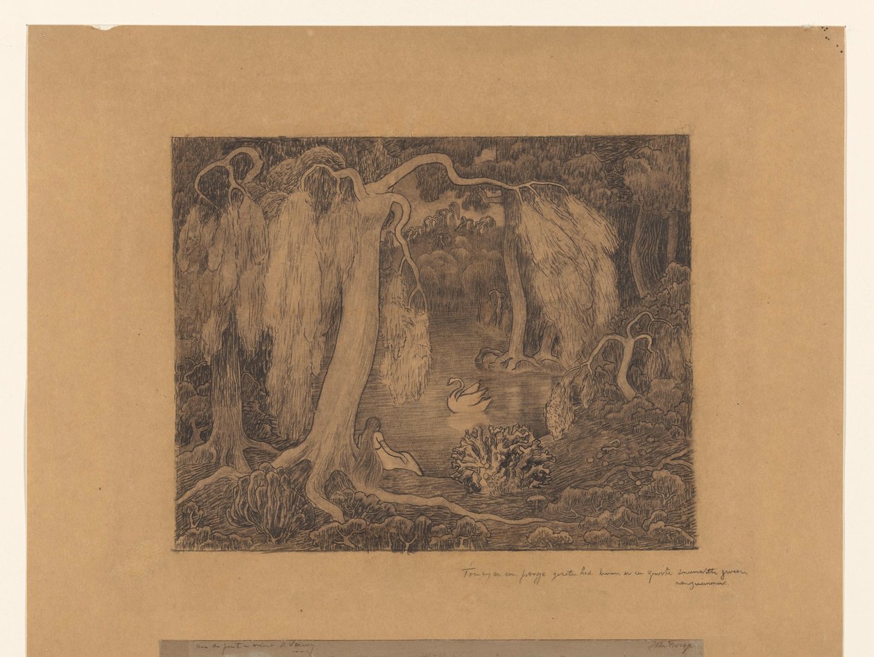 Nő a tó szélén alkotó: Jan Toorop