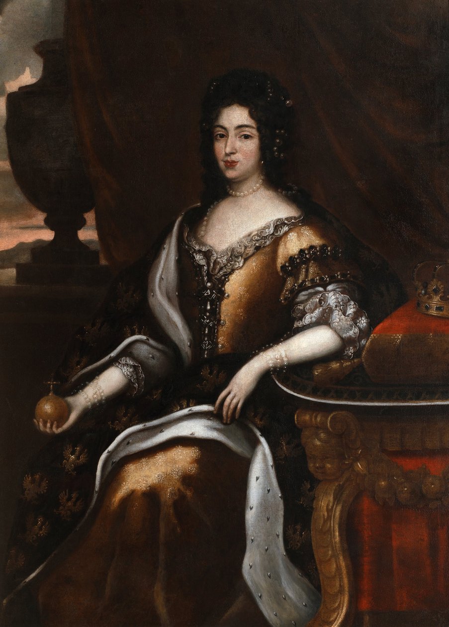 Marie Casimire királynő portréja alkotó: Jan Tricius