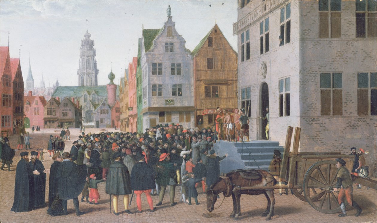 Ecce Homo (Krisztus megmutatta az embereknek) c.1565 (olaj, vászon) alkotó: Jan Van Wechelen