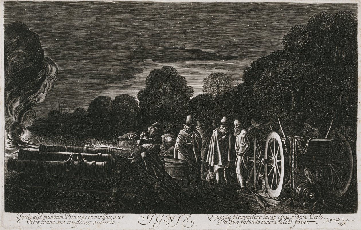A négy elem, Tűz (Ignis), c. 1614–1622 (rézkarc) alkotó: Jan Van de II Velde