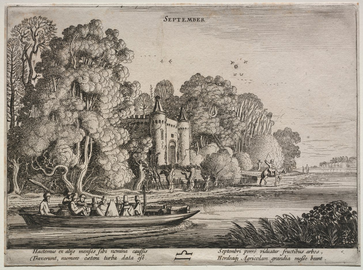 A tizenkét hónap: szeptember. alkotó: Jan Van de Velde