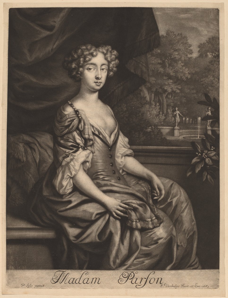 Parson asszony alkotó: Jan Verkolje I after Sir Peter Lely